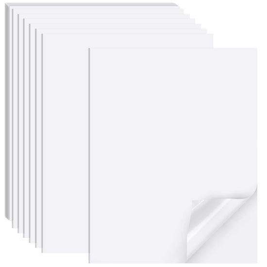 Printable Sticker Paper for Inkjet Printers, 50 Sheets A4 Matte Sticker Paper for Printers, Full Sheet Labels, Sticker Paper