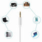 Compatible with Apple to 3.5mm Aux Car Cable iPhone, Silver 1m