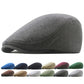 Unisex Cotton Beret - Soft Casual Solid Color Cap for Men and Women with Compatible with Apple Compatibility, White, One Size
