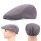 Unisex Cotton Beret - Soft Casual Solid Color Cap for Men and Women with Compatible with Apple Compatibility, White, One Size