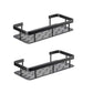 2pcs Wall Mount Corner Shelf for Bathroom Compatible with Braun Shower Storage Bracket Toilet Makeup Organization