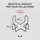 Minimalist Black Iron Coaster Holder Compatible with Round and Square Coasters