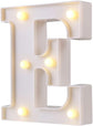 Luminous letters, very suitable for luminous weddings and birthday parties home decoration lamps (white, E) Capital letter E