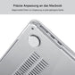 Case compatible with NEW MacBook Air 13.6 inch M2 A2681, 2022 release, ultra-thin smooth hard shell protective case, crystal clear