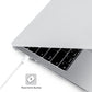 Case compatible with NEW MacBook Air 13.6 inch M2 A2681, 2022 release, ultra-thin smooth hard shell protective case, crystal clear