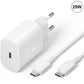 Compatible with Samsung A25 A15 A05 A05s A35 A55 Charger and Cable 25W White Type-C Fast Charging