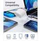 Compatible with Samsung A25 A15 A05 A05s A35 A55 Charger and Cable 25W White Type-C Fast Charging