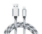5-pack 2m Braided Lightning Cables, Compatible with iPhone 11 13 14, Charging and Data Cable
