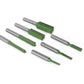 Straight Router Bit Set 6mm 7-Piece Woodworking Carbide with Bosch Makita