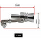 Turbo Whistle Simulator Aluminum Exhaust Whistle Universal Fit for 56mm to 85mm Pipes Exhaust Compatible with Universal Car