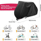 Bicycle Cover for 2 Bikes Waterproof Windproof 210D Oxford Storage Bag with Lock Holes Compatible with 56Vingt