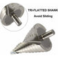 HSS Step Drill Bits Ø 6-60mm for Metal Wood Plastic Spiral Cone Drill