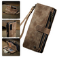 Compatible with Samsung Galaxy Z Fold 3 Case, Samsung, Retro Wallet Design, Card Slots, Magnetic Stand \u0026 Strap