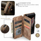 Compatible with Samsung Galaxy Z Fold 3 Case, Samsung, Retro Wallet Design, Card Slots, Magnetic Stand \u0026 Strap