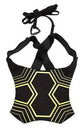 Elastic Training Band for Football Yellow Black 150