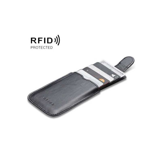 Self-adhesive RFID Card Holder for Mobile Phone - MUXMA Black