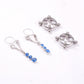 Fashion Water Drop Screw Non Pierced Nipple Ring Set Nipple Ring Body Jewelry (Blue)