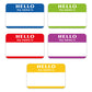 5 Colors (Hello My Name Is) Nameplate Stickers 300 Labels for