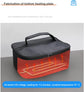12V cooler bag for car, electric picnic bag lunch bag cooler bag foldable cooler bag for carrying picnic food - 29cmx21cmx11cm