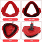Mop Heads Replacement Scrubbing Brush Mop Head for Vileda Turbo Spin Mop, Hard Bristle Carpet Brush Cleaning Brush for Bathroom Garage Kitchen1x Brush 1x Brush Red