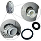 3 pcs Connection Seals Gaskets Washers for Coleman for Lay-Z-spa, A and B/C Connection Seals Gaskets (Black) [HK]