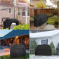 Waterproof Windproof Tear-Proof Grill Cover with Storage Bag and Straps 145x61x117cm