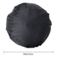 Outdoor Round Fire Pit Cover 112cm Waterproof Black Compatible with Patio