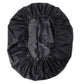 Outdoor Round Fire Pit Cover 112cm Waterproof Black Compatible with Patio