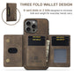 Magnetic iPhone 16 Pro Case with Card Pocket Compatible with iPhone 16 Pro Coffee Color