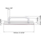 2pcs Self-Adhesive Aluminum Alloy Door Handle Push-Pull Sliding Door Handle Without Drilling for Gate Cabinet Toilet, 150 x 25mm
