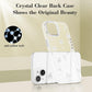 iPhone 15 Plus Case, Bling Glitter 3D Bowknot Protective Cover, Crystal Clear Sparkly White Slim Soft Durable Case Compatible with iPhone 15 Plus