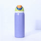 Insulated Stainless Steel Water Bottle with Straw,Purple color blocking & 24 oz, BPA-Free, for Travel, Sports, Outdoors