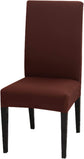 Set of 4 or 6 Chair Covers, Stretchy, Removable, Washable Chair Covers, Decorative Protectors for Hotel, Cafe -tfrf coffee 6pcs