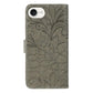 Compatible with Apple iPhone 16e Lace Flowers PU Leather Flip Wallet Case