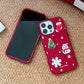 Compatible with Apple iPhone 16 Pro Max Case 3D Christmas Frosted PC Hybrid TPU Cover