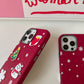 Compatible with Apple iPhone 16 Pro Max Case 3D Christmas Frosted PC Hybrid TPU Cover