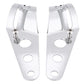 Motorcycle Headlight Mount Bracket Fork Tube Clamp Kit 35-43mm Chrome for Chopper Cafe Racer