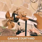 Compatible with Yard Lawn, Drummer Weather Vane Handmade Metal Garden Decoration Statue, Rock Art Wind Spinner