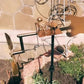 Compatible with Yard Lawn, Drummer Weather Vane Handmade Metal Garden Decoration Statue, Rock Art Wind Spinner
