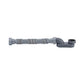 Low Profile 1 1/2 P-Trap Flexible Bathtub Shower Drain Pipe Flat P-Trap Freestanding Bathtub Drain For Bath Tub Drain Gray