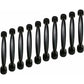 10x 96mm Black Kitchen Handles Door Handles Drawer Handles Bedroom Furniture Handles