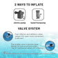 Extra thick winter air cushion for above ground pools, prevents ice damage Blue