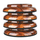 4 pcs Piano Wheel Cups for Upright Piano, Rosewood Color Piano Wheel Piano Leg Protectors with Anti-Slip