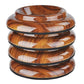 4 pcs Piano Wheel Cups for Upright Piano, Rosewood Color Piano Wheel Piano Leg Protectors with Anti-Slip