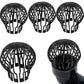Black Gutter Covers Set of 4, 145 x 11 cm Downpipe Covers for Drainage Protection