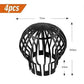 Black Gutter Covers Set of 4, 145 x 11 cm Downpipe Covers for Drainage Protection