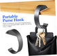 2Pcs Handbag Hook Portable Table Backpack Holder Non Slip Hanging Hooks for Desk for Home Office Cafes Compact Purse Hanger Organizer