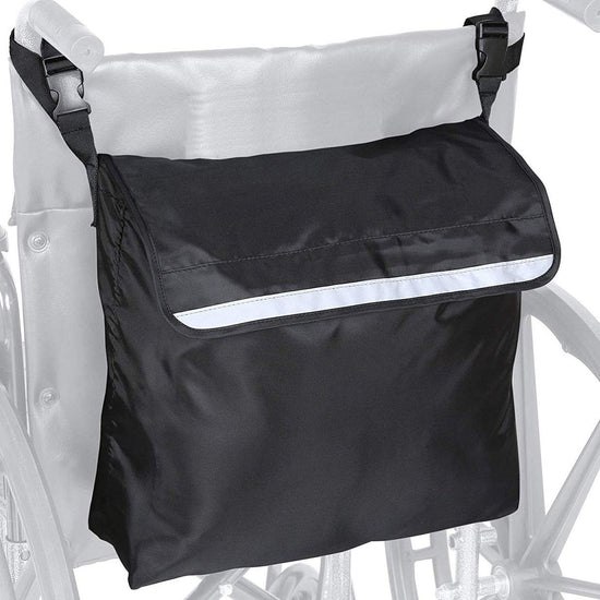 Wheelchair Pouch Wheelchair Bag Waterproof Large Wheelchair Accessories Bags to Hang on Back and Wheelchair Backpack Storage Bag