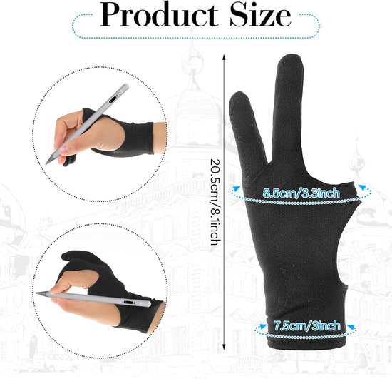 Artist Drawing Glove Digital Art Glove for Sketching Drawing Gloves for Tablet Paper Coloring Stylus Pen