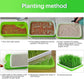 8-Pack Seed Sprouter Tray Microgreens Growing Trays BPA Free Seed Germination Propagation Soil-Free Wheatgrass Bean Nursery Tray with Planting Paper for Indoors or Outdoors